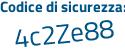 Il Codice di sicurezza è c2ac continua con 991 il tutto attaccato senza spazi