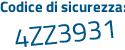 Il Codice di sicurezza è 119fbc2 il tutto attaccato senza spazi