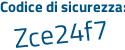 Il Codice di sicurezza è ac32bZd il tutto attaccato senza spazi