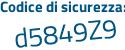 Il Codice di sicurezza è f681fdZ il tutto attaccato senza spazi