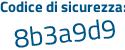 Il Codice di sicurezza è d279 poi 2bZ il tutto attaccato senza spazi