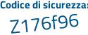 Il Codice di sicurezza è bb1 continua con 9cb2 il tutto attaccato senza spazi