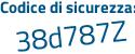 Il Codice di sicurezza è bee poi a39f il tutto attaccato senza spazi