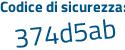 Il Codice di sicurezza è bf189d7 il tutto attaccato senza spazi