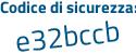 Il Codice di sicurezza è 511 segue c7ca il tutto attaccato senza spazi