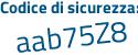Il Codice di sicurezza è 2 segue ZZac79 il tutto attaccato senza spazi