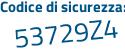 Il Codice di sicurezza è a segue 552294 il tutto attaccato senza spazi