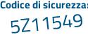 Il Codice di sicurezza è 5cd poi f855 il tutto attaccato senza spazi