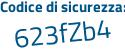 Il Codice di sicurezza è a5554 segue 3f il tutto attaccato senza spazi