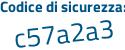 Il Codice di sicurezza è 5f4 continua con e349 il tutto attaccato senza spazi