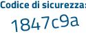 Il Codice di sicurezza è f72b619 il tutto attaccato senza spazi