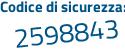 Il Codice di sicurezza è ff5 segue 1a19 il tutto attaccato senza spazi