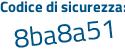 Il Codice di sicurezza è Za7Z segue Z56 il tutto attaccato senza spazi