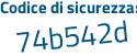 Il Codice di sicurezza è 9f poi 98Z45 il tutto attaccato senza spazi