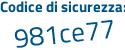 Il Codice di sicurezza è 2bf3 continua con 2db il tutto attaccato senza spazi