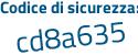 Il Codice di sicurezza è ad segue f5ddZ il tutto attaccato senza spazi