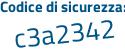 Il Codice di sicurezza è ed713 segue d1 il tutto attaccato senza spazi