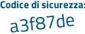 Il Codice di sicurezza è 4f segue 7273c il tutto attaccato senza spazi