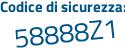 Il Codice di sicurezza è 5d poi d4a8f il tutto attaccato senza spazi