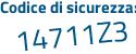 Il Codice di sicurezza è a4 segue 6cfe1 il tutto attaccato senza spazi