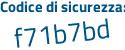 Il Codice di sicurezza è 1b8e548 il tutto attaccato senza spazi