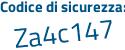 Il Codice di sicurezza è 6ece9 poi d9 il tutto attaccato senza spazi