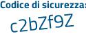 Il Codice di sicurezza è 4 continua con baa2e7 il tutto attaccato senza spazi