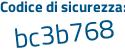 Il Codice di sicurezza è f continua con 46a72b il tutto attaccato senza spazi