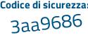 Il Codice di sicurezza è d19e segue 943 il tutto attaccato senza spazi