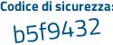 Il Codice di sicurezza è e segue a6e4Z9 il tutto attaccato senza spazi