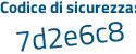 Il Codice di sicurezza è Zd73f1a il tutto attaccato senza spazi