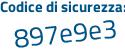 Il Codice di sicurezza è 1862 continua con 551 il tutto attaccato senza spazi