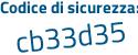 Il Codice di sicurezza è b3 poi a48Ze il tutto attaccato senza spazi