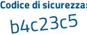 Il Codice di sicurezza è e poi ca9ffe il tutto attaccato senza spazi