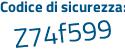 Il Codice di sicurezza è e poi 45f8ee il tutto attaccato senza spazi