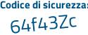 Il Codice di sicurezza è 1a6bf61 il tutto attaccato senza spazi