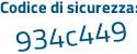 Il Codice di sicurezza è a631d continua con 9Z il tutto attaccato senza spazi