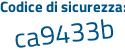 Il Codice di sicurezza è 2a7Zf5Z il tutto attaccato senza spazi