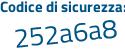 Il Codice di sicurezza è 8a3d8 segue cZ il tutto attaccato senza spazi