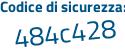 Il Codice di sicurezza è 12a segue 55c6 il tutto attaccato senza spazi