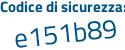 Il Codice di sicurezza è a9 poi 34fZ9 il tutto attaccato senza spazi