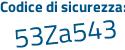Il Codice di sicurezza è 8e continua con 1cef9 il tutto attaccato senza spazi