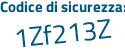 Il Codice di sicurezza è c8a5 poi 5ec il tutto attaccato senza spazi
