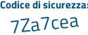 Il Codice di sicurezza è 781 segue a83f il tutto attaccato senza spazi