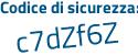 Il Codice di sicurezza è 95 continua con 6Z49a il tutto attaccato senza spazi
