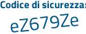 Il Codice di sicurezza è cZ8f continua con 1b3 il tutto attaccato senza spazi