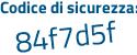 Il Codice di sicurezza è c continua con 9412Zc il tutto attaccato senza spazi