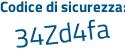 Il Codice di sicurezza è b segue 5bcb47 il tutto attaccato senza spazi