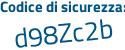 Il Codice di sicurezza è 248 segue b22Z il tutto attaccato senza spazi