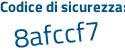 Il Codice di sicurezza è 41b continua con 1b5f il tutto attaccato senza spazi